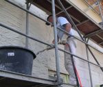 Putzmaschine im Einsatz